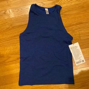 Lululemon Swiftly Tech High Neck Tank 2.0 Race - Blue/Black - Size 2 - NWT